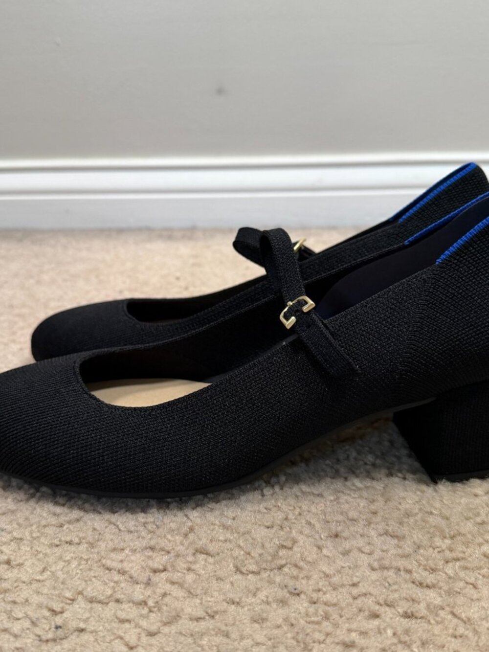 Rothy's Mary Jane Heels Size 10.5 Black Work Office Career Business Sustainable - Picture 5 of 15